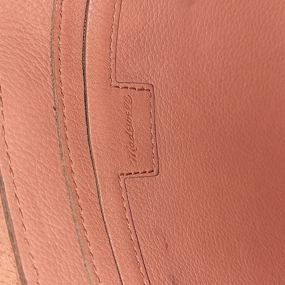 Madewell Small Peach Leather Crossbody Tote Bag - Picture 12 of 12
